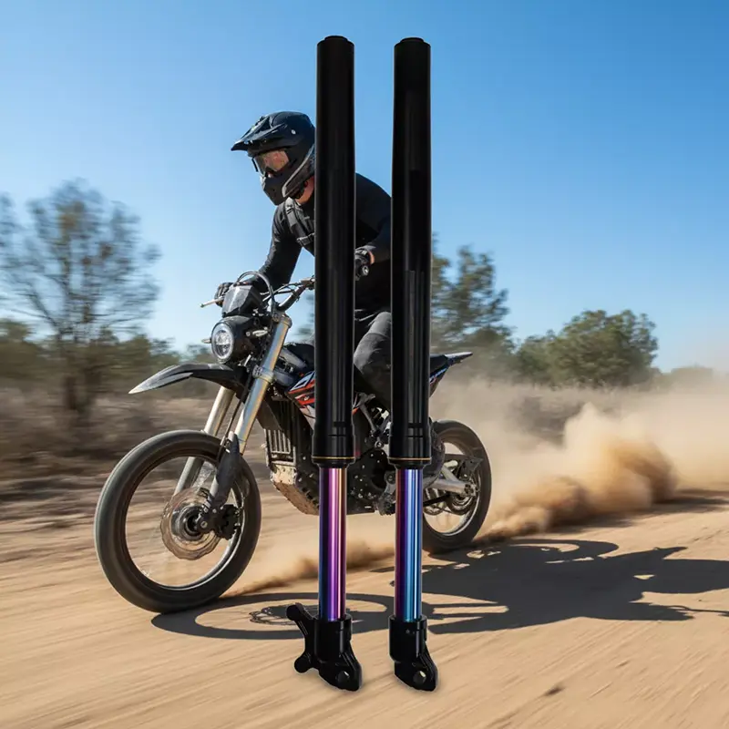 ரெயின்போ கலர் கஸ்டம் இன்வெர்ட்டட் ஃப்ரண்ட் ஃபோர்க் மோட்டார்சைக்கிள் ஷாக் அப்சார்பர்